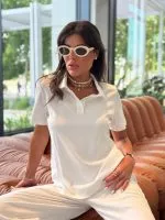 ⁦חליפת צווארון מכנס ארוך⁩ – תמונה ⁦4⁩