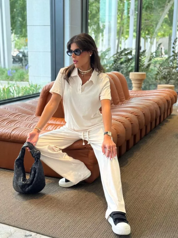 ⁦חליפת צווארון מכנס ארוך⁩ – תמונה ⁦8⁩
