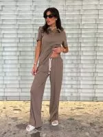 ⁦חליפת צווארון מכנס ארוך⁩ – תמונה ⁦7⁩