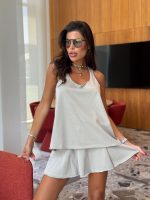 ⁦חליפת גופיה חצאית גב פתוח⁩ – תמונה ⁦5⁩