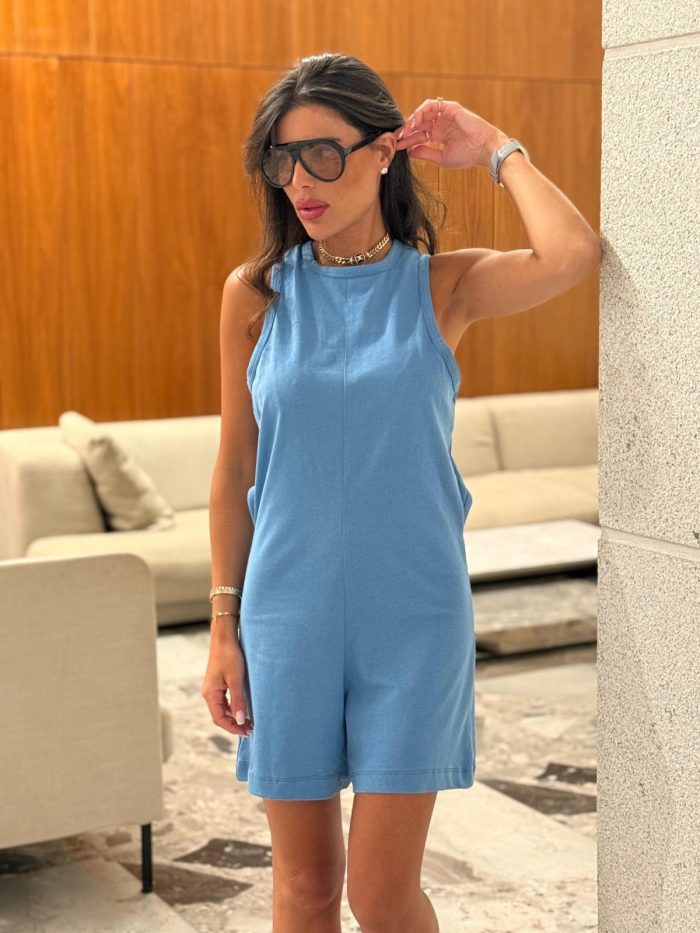 ⁦אוברול שורט גב פתוח⁩ – תמונה ⁦2⁩