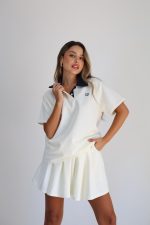 ⁦חליפת חצאית חולצת צווארון⁩ – תמונה ⁦3⁩