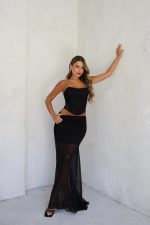 ⁦חליפת מחוך חצאית שיפון⁩ – תמונה ⁦4⁩