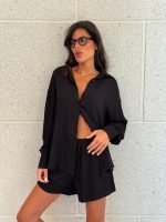 ⁦חליפת שורט מכופתרת⁩ – תמונה ⁦7⁩