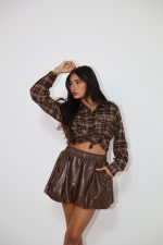 ⁦חצאית עור בלון⁩ – תמונה ⁦5⁩