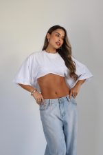 חולצת בטן שרוול אוברסייז