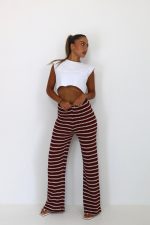 ⁦מכנס סריג פסים⁩ – תמונה ⁦3⁩