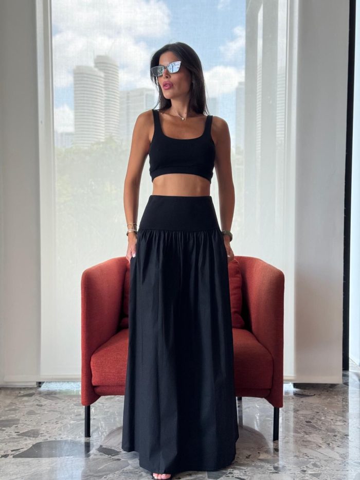 ⁦חליפת חצאית פרקל מקסי⁩ – תמונה ⁦4⁩