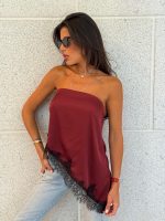 ⁦סטרפלס סאטן אלכסון⁩ – תמונה ⁦2⁩