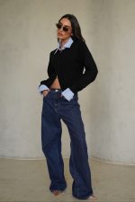 ⁦סריג צווארון פסים רוכסן⁩ – תמונה ⁦10⁩