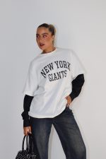 חולצת כיתוב שרוול כפול – תמונה 12