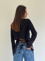 ⁦חולצת קשירה בגב⁩ – תמונה ⁦7⁩