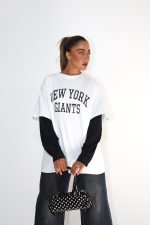 חולצת כיתוב שרוול כפול – תמונה 6