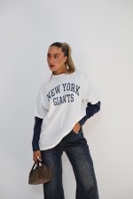 חולצת כיתוב שרוול כפול – תמונה 13