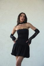 שמלת בלון תחרה