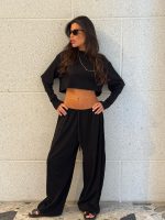 ⁦חליפת קרופ שרוול כפול⁩ – תמונה ⁦2⁩