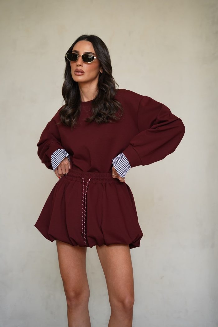 ⁦חליפת חצאית בלון⁩ – תמונה ⁦2⁩