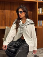 מכופתרת עניבה פולו