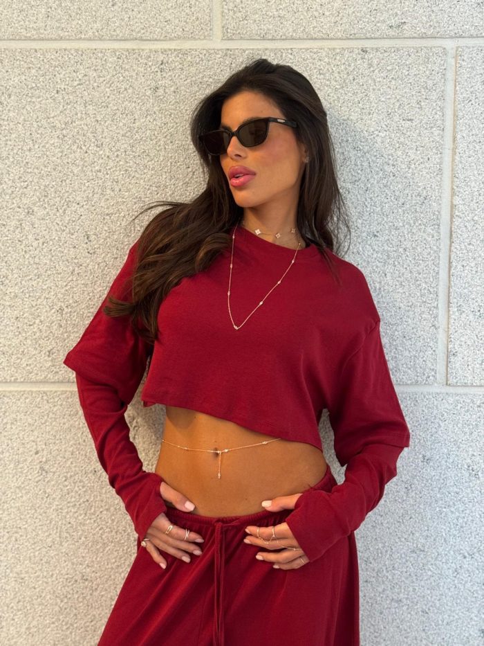 ⁦חליפת קרופ שרוול כפול⁩ – תמונה ⁦5⁩