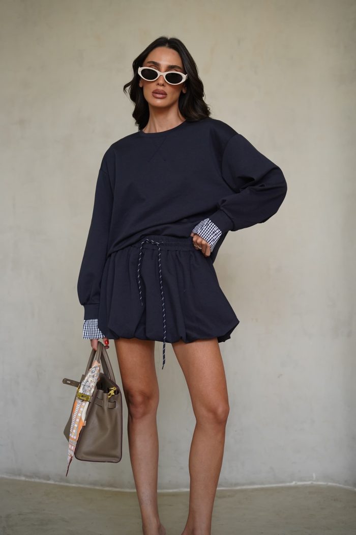 ⁦חליפת חצאית בלון⁩ – תמונה ⁦1⁩