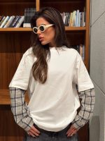 חולצת שרוול משבצות – תמונה 5
