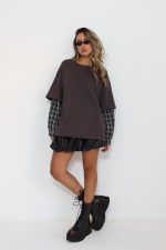 חולצת שרוול משבצות – תמונה 3