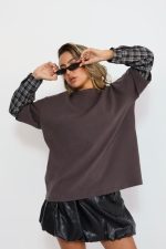 חולצת שרוול משבצות – תמונה 8