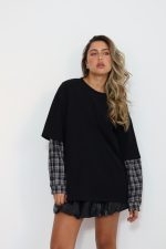 חולצת שרוול משבצות – תמונה 14