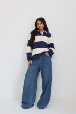 חולצת צווארון פסים – תמונה 2