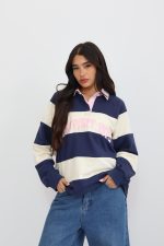 חולצת צווארון פסים