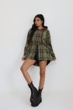 ⁦קפוצ׳ון פלנל משבצות⁩ – תמונה ⁦5⁩