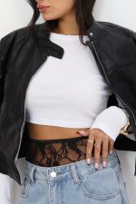 ⁦ג׳קט עור קצר⁩ – תמונה ⁦5⁩