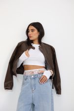 ⁦ג׳קט עור קצר⁩ – תמונה ⁦7⁩