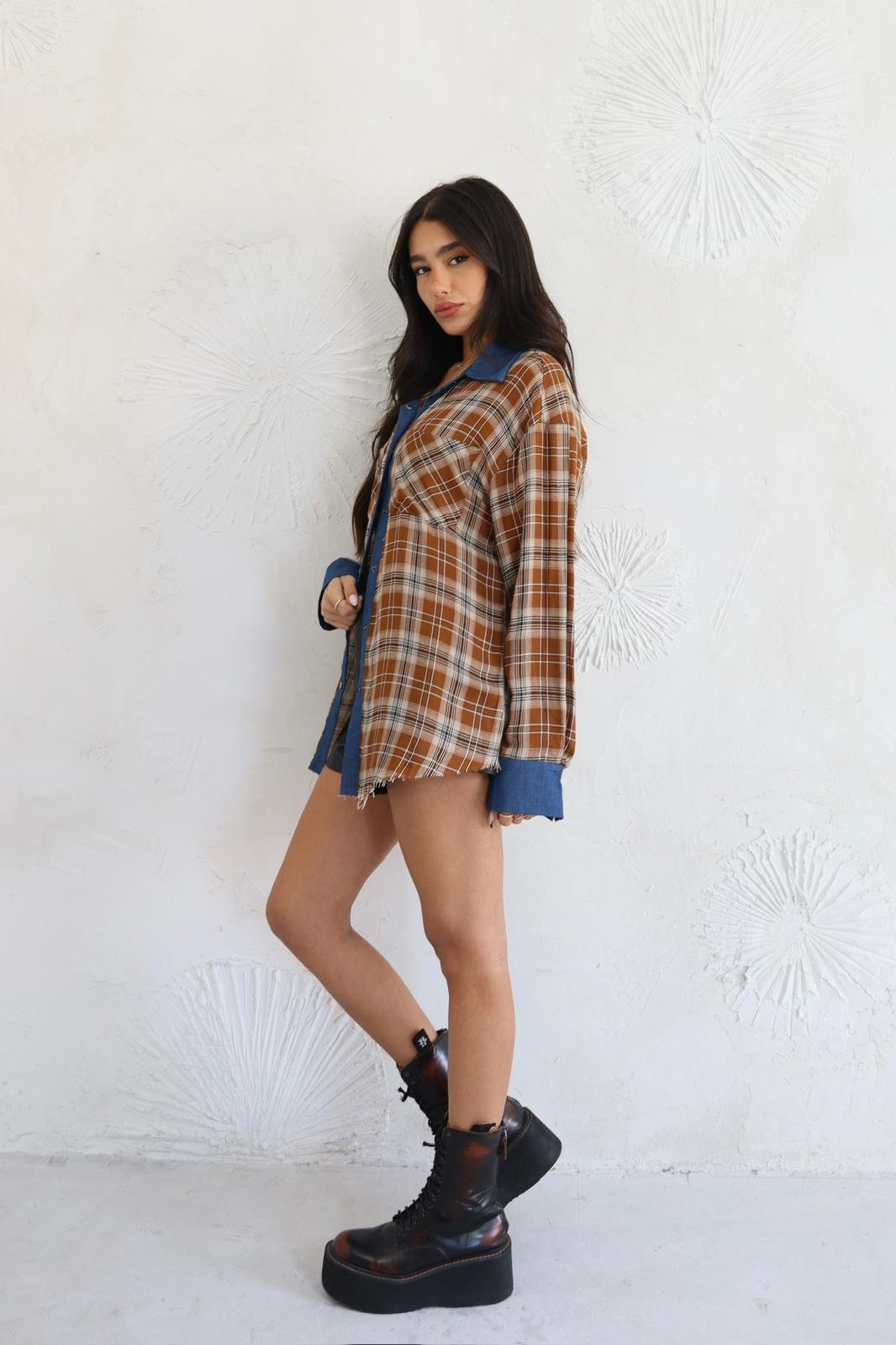 img_2183 חולצת משבצות שילוב ג׳ינס – תמונה 7