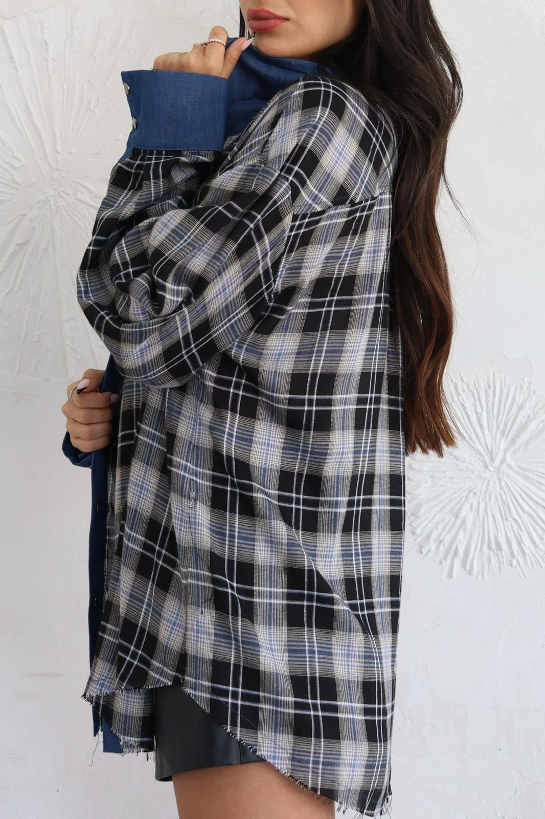 img_2185 חולצת משבצות שילוב ג׳ינס – תמונה 5