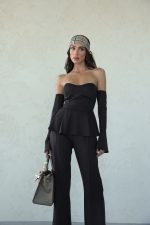 ⁦חליפת סטרפלס מחטבת⁩ – תמונה ⁦2⁩