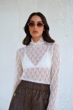 ⁦חולצת גולף תחרה⁩ – תמונה ⁦7⁩