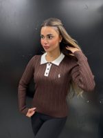 סריג פולו צווארון כפתורים