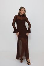 ⁦שמלת מקסי צווארון⁩ – תמונה ⁦6⁩