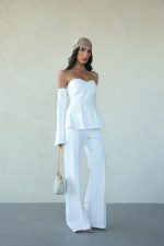 ⁦חליפת סטרפלס מחטבת⁩ – תמונה ⁦9⁩