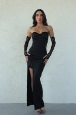 ⁦חליפת בגד גוף חצאית תחרה⁩ – תמונה ⁦5⁩