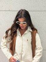 ⁦מכופתרת פולו פסים דקים⁩ – תמונה ⁦5⁩