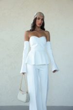 ⁦חליפת סטרפלס מחטבת⁩ – תמונה ⁦10⁩