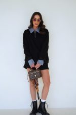 ⁦חליפת שורט צווארון ג׳ינס⁩ – תמונה ⁦10⁩