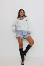 ⁦חולצה צווארון משבצות⁩ – תמונה ⁦3⁩