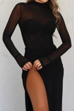 ⁦שמלת מקסי שסע⁩ – תמונה ⁦7⁩