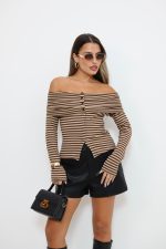 ⁦חולצת ריטה פסים⁩ – תמונה ⁦4⁩