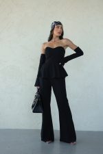 ⁦חליפת סטרפלס מחטבת⁩ – תמונה ⁦3⁩