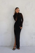 ⁦שמלת מקסי שסע⁩ – תמונה ⁦5⁩