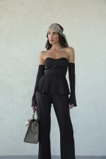 ⁦חליפת סטרפלס מחטבת⁩ – תמונה ⁦5⁩